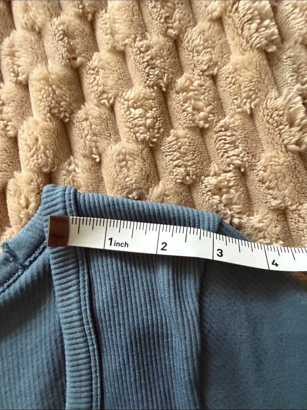 Two 90 Degree Ribbed Scoop Neck Tops (Light Gray & Dusty Blue) - Picture 8 of 11